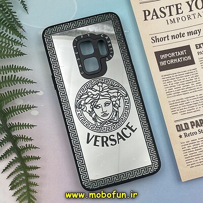 قاب گوشی Galaxy S9 سامسونگ پشت گلس آینه ای اورجینال CASETIFY محافظ لنزدار طرح ورساچه VERSACE کد 92