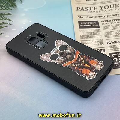 قاب گوشی Galaxy S9 سامسونگ پشت گلس آینه ای اورجینال CASETIFY محافظ لنزدار طرح گربه لاکچری کد 96