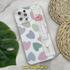 قاب گوشی iPhone 12 Pro Max آیفون دستبندی سیلیکونی فانتزی Fashion محافظ لنز دار طرح لاکچری قلبی رنگی کد 832