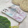 قاب گوشی iPhone 12 Pro Max آیفون دستبندی سیلیکونی فانتزی Fashion محافظ لنز دار طرح لاکچری آبرنگی کد 835