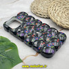 قاب گوشی iPhone 13 Pro Max آیفون سه بعدی مکعبی ژله ای طرح گل قرمزی کد 743