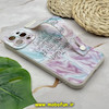 قاب گوشی iPhone 13 Pro Max آیفون دستبندی سیلیکونی GOOD LUCK لبخند Fashion محافظ لنز دار طرح لاکچری آبرنگی کد 750