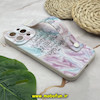 قاب گوشی iPhone 14 Pro Max آیفون دستبندی سیلیکونی GOOD LUCK لبخند Fashion محافظ لنز دار طرح لاکچری آبرنگی کد 344