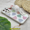 قاب گوشی iPhone 15 Pro Max آیفون دستبندی سیلیکونی GOOD LUCK لبخند Fashion محافظ لنز دار طرح لاکچری قلب رنگی کد 70