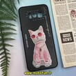 قاب گوشی Galaxy S8 Plus سامسونگ پشت گلس آینه ای اورجینال CASETIFY محافظ لنزدار طرح گربه لاکچری کد 130