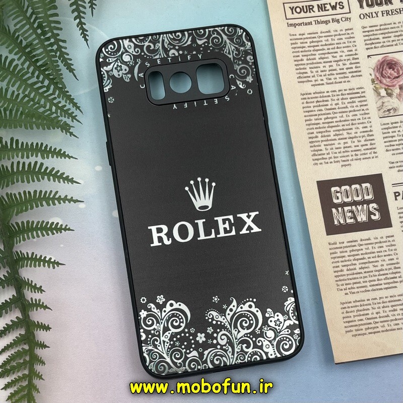 قاب گوشی Galaxy S8 Plus سامسونگ پشت گلس آینه ای اورجینال CASETIFY محافظ لنزدار طرح رولکس ROLEX کد 132