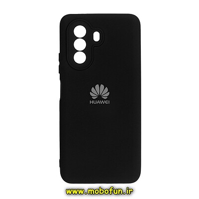 قاب گوشی Huawei Nova Y70 هوآوی سیلیکونی های کپی زیربسته محافظ لنز دار مشکی کد 98