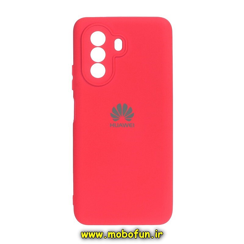 قاب گوشی Huawei Nova Y70 هوآوی سیلیکونی های کپی زیربسته محافظ لنز دار سرخابی کد 102