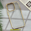 قاب گوشی iPhone 14 Pro آیفون طرح پشت طلق شیشه ای شفاف اورجینال برند FASHION CASE طلایی کد 197