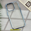 قاب گوشی iPhone 14 Pro آیفون طرح پشت طلق شیشه ای شفاف اورجینال برند FASHION CASE آبی روشن کد 199