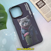 قاب گوشی iPhone 15 Pro Max آیفون اورجینال Air Case مگ سیف فلزی چرمی اورجینال طرح گربه گنگ بالا کد 81