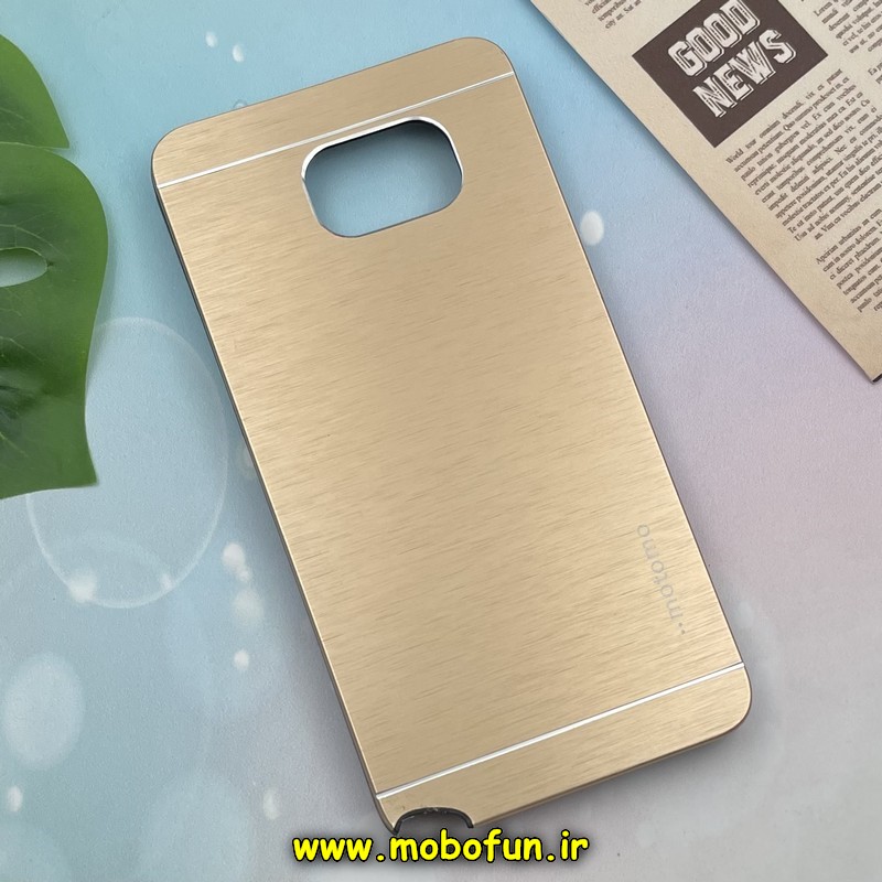 قاب گوشی Galaxy Note 5 سامسونگ طرح اسپرت فلزی motomo طلایی کد 82