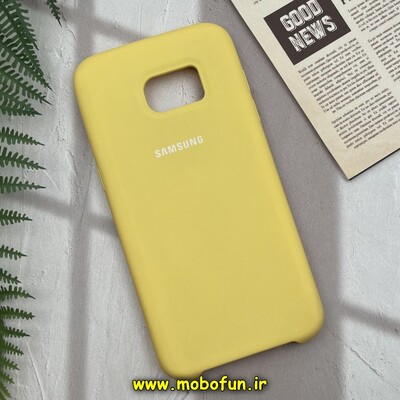 قاب گوشی Galaxy S7 Edge سامسونگ سیلیکونی های کپی زیرباز زرد کد 72