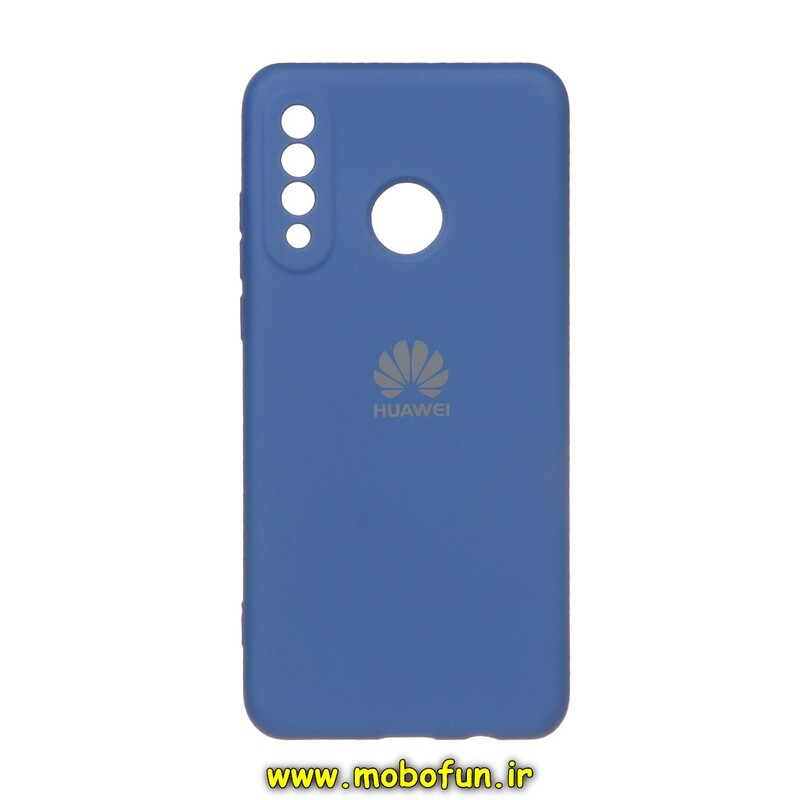 قاب گوشی Huawei P30 Lite هوآوی سیلیکونی های کپی زیربسته محافظ لنز دار آبی تیره کد 189