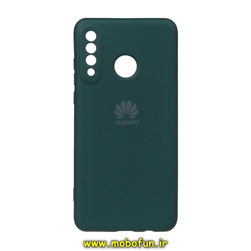 قاب گوشی Huawei P30 Lite هوآوی سیلیکونی های کپی زیربسته محافظ لنز دار سبز تیره کد 190