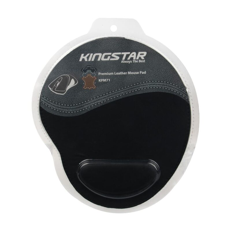 ماوس پد چرمی طبی KingStar مدل KPM71 مشکی