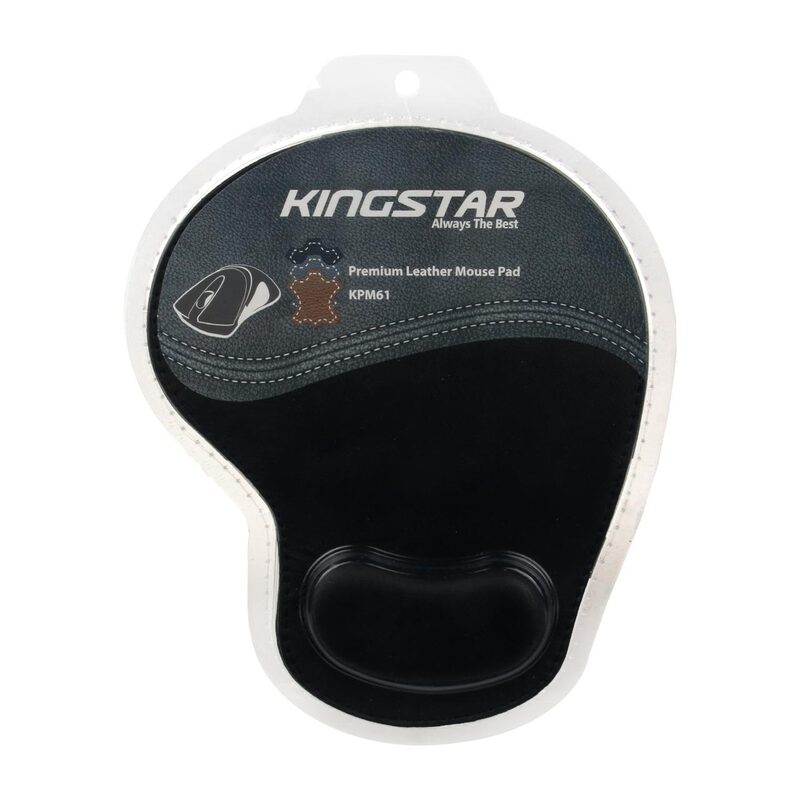 ماوس پد چرمی طبی KingStar مدل KPM61 مشکی