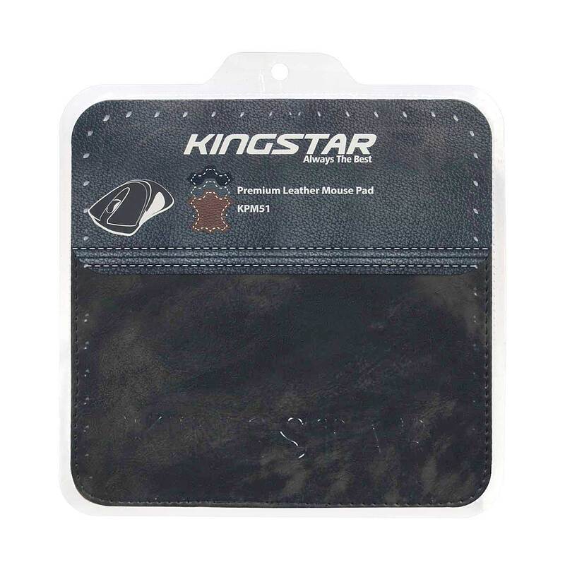 ماوس پد چرمی KingStar مدل KPM51 طوسی