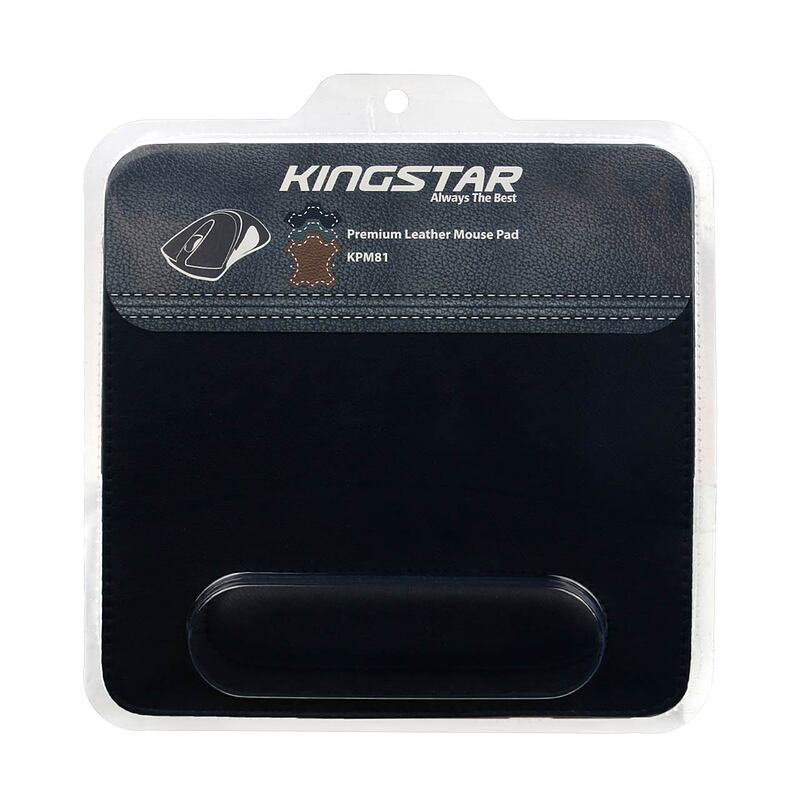 ماوس پد چرمی طبی KingStar مدل KPM81 مشکی