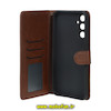 کیف گوشی Galaxy A05S سامسونگ مگنتی طرح چرم کتابی محافظ لنزدار قهوه ای کد 145