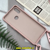 قاب گوشی Galaxy A10S سامسونگ سیلیکونی لندیارد LandYard بند دار صورتی چرک کد 821