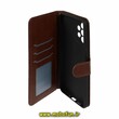 کیف گوشی Galaxy A13 4G سامسونگ مگنتی طرح چرم کتابی محافظ لنزدار قهوه ای کد 951