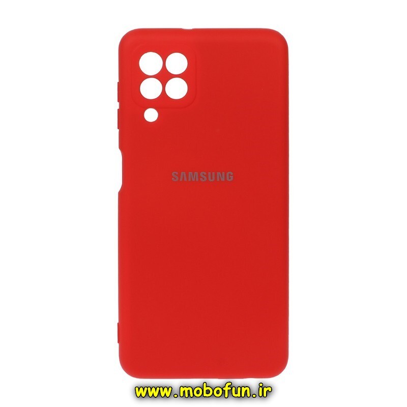 قاب گوشی Galaxy A22 4G - Galaxy M32 4G سامسونگ سیلیکونی های کپی زیربسته محافظ لنز دار قرمز کد 785