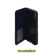 کیف گوشی Galaxy A30S - Galaxy A50 - Galaxy A50S سامسونگ مگنتی طرح چرم کتابی محافظ لنزدار بنددار سرمه ای کد 1238