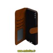 کیف گوشی Galaxy A30S - Galaxy A50 - Galaxy A50S سامسونگ مگنتی طرح چرم کتابی محافظ لنزدار بنددار عسلی کد 1239