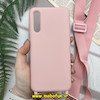قاب گوشی Galaxy A30S - Galaxy A50 - Galaxy A50S سامسونگ سیلیکونی لندیارد LandYard بند دار صورتی چرک کد 1246