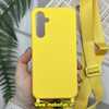 قاب گوشی Galaxy A54 سامسونگ سیلیکونی لندیارد LandYard بند دار زرد کد 908