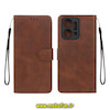 کیف گوشی Honor X7A آنر مگنتی طرح چرم کتابی محافظ لنزدار بنددار قهوه ای کد 61