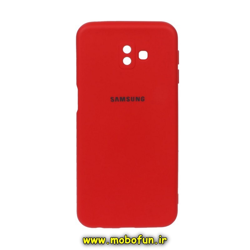 قاب گوشی Galaxy J6 Plus سامسونگ سیلیکونی های کپی زیربسته محافظ لنز دار قرمز کد 126