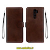 کیف گوشی Redmi Note 8 Pro شیائومی مگنتی طرح چرم کتابی محافظ لنزدار بنددار قهوه ای کد 898