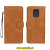 کیف گوشی Redmi Note 9S - Redmi Note 9 Pro شیائومی مگنتی طرح چرم کتابی محافظ لنزدار بنددار عسلی کد 1287
