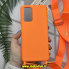 قاب گوشی Redmi Note 10 Pro 4G - Redmi Note 10 Pro Max شیائومی سیلیکونی لندیارد LandYard بند دار نارنجی کد 916