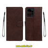 کیف گوشی Redmi Note 12 4G شیائومی مگنتی طرح چرم کتابی محافظ لنزدار بنددار قهوه ای کد 608