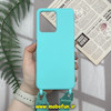 قاب گوشی Redmi Note 12 4G شیائومی سیلیکونی لندیارد LandYard بند دار سبزآبی کد 617