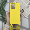 قاب گوشی Redmi Note 12 4G شیائومی سیلیکونی لندیارد LandYard بند دار زرد کد 620