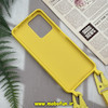 قاب گوشی Redmi Note 12 4G شیائومی سیلیکونی لندیارد LandYard بند دار زرد کد 620