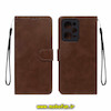 کیف گوشی Redmi Note 12 Pro 5G - Poco X5 Pro شیائومی مگنتی طرح چرم کتابی محافظ لنزدار بنددار قهوه ای کد 438