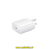 شارژر اصلی گوشی Galaxy S20 Ultra سامسونگ تک پورت 45W وات سامسونگ Type-C سه پین سوپر فست شارژ رنگ سفید (گارانتی 3 ماهه)