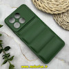 قاب گوشی Poco X6 Pro - Redmi K70E شیائومی سیلیکون ژله ای پافر PC زیر بسته محافظ لنز دار سبز کد 47