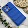 قاب گوشی Poco X6 Pro - Redmi K70E شیائومی سیلیکون ژله ای پافر PC زیر بسته محافظ لنز دار آبی کاربنی کد 48