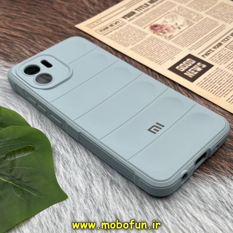 قاب گوشی Redmi A1 - Redmi A2 شیائومی سیلیکونی پافر PC زیر بسته محافظ لنزدار آبی روشن کد 40