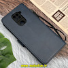 کیف گوشی Redmi Note 9 شیائومی مگنتی طرح چرم کتابی محافظ لنزدار بنددار سرمه ای کد 645