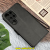 کیف گوشی Galaxy S23 Ultra سامسونگ مگنتی طرح چرم کتابی محافظ لنزدار بنددار مشکی کد 383