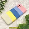 قاب گوشی Galaxy A02S - Galaxy A03S سامسونگ سیلیکونی اورجینال رنگین کمانی پاک کنی درجه یک زیربسته محافظ لنز دار کد 421