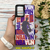 قاب گوشی Galaxy A23 سامسونگ پشت گلس آینه ای CASETIFY مات طرح NBA مشکی کد 592