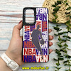 قاب گوشی Galaxy A33 سامسونگ پشت گلس آینه ای CASETIFY مات طرح NBA مشکی کد 703